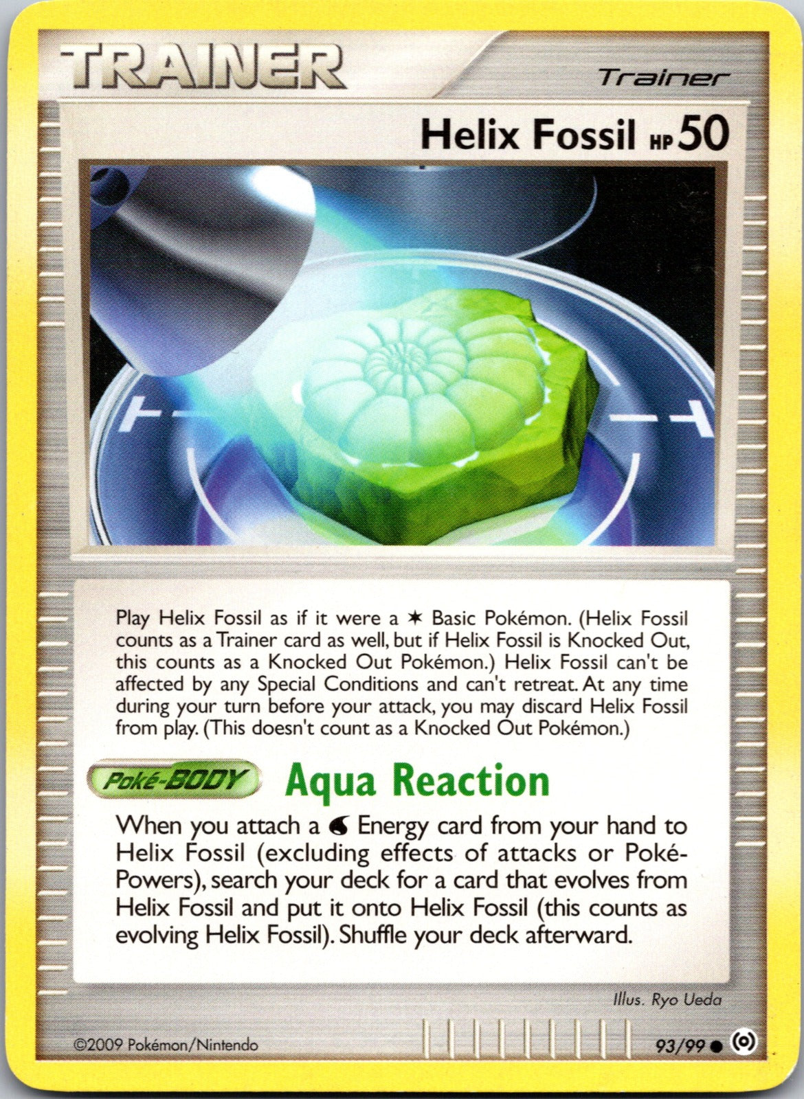 2009 Arceus 93/99 Helix Fossil LP