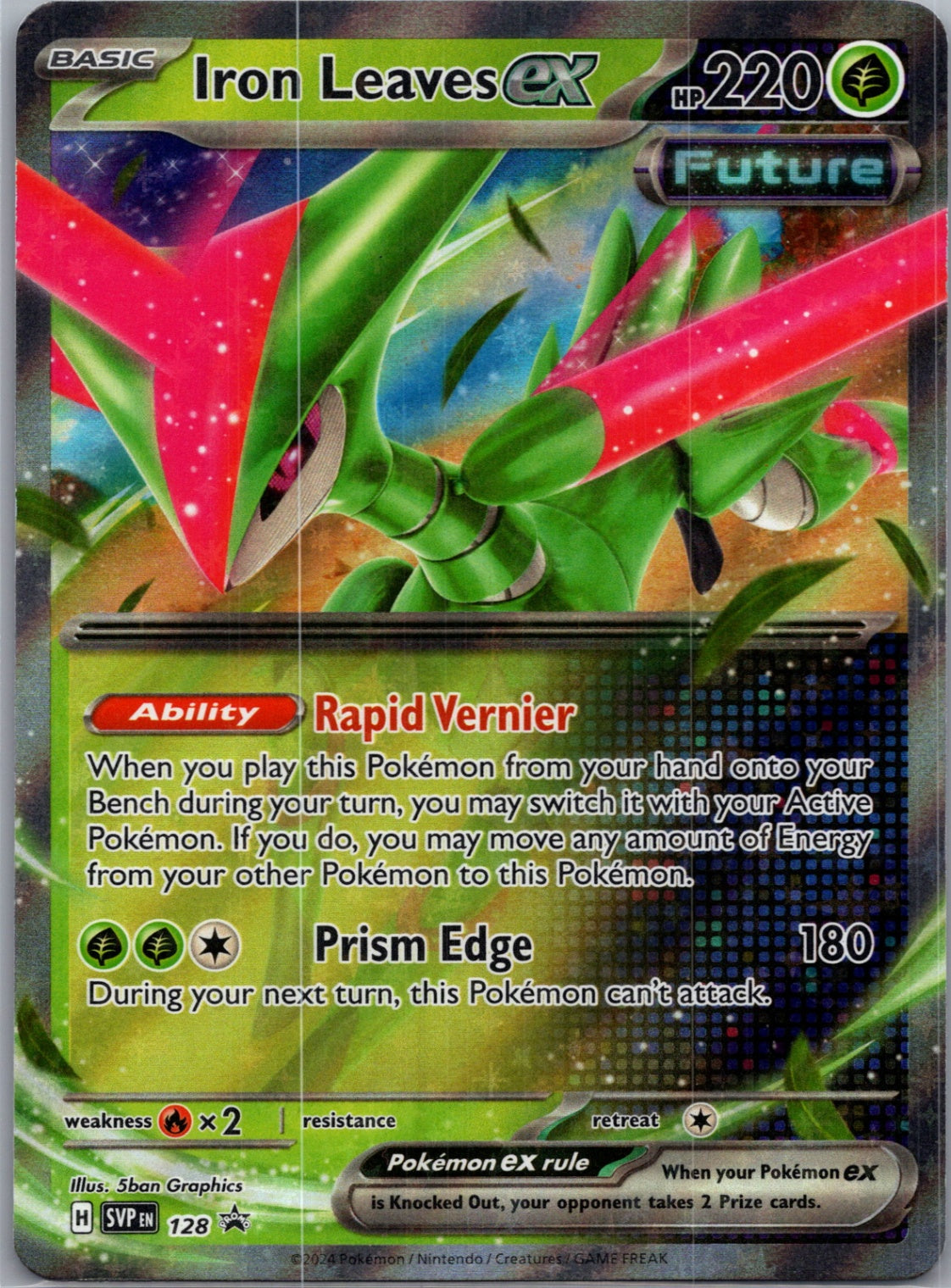 SV: Scarlet & Violet Promo Cards 128 Iron Leaves ex Promo NM