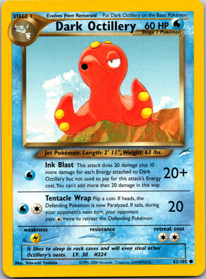2002 Neo Destiny 062/105 Dark Octillery Common A248