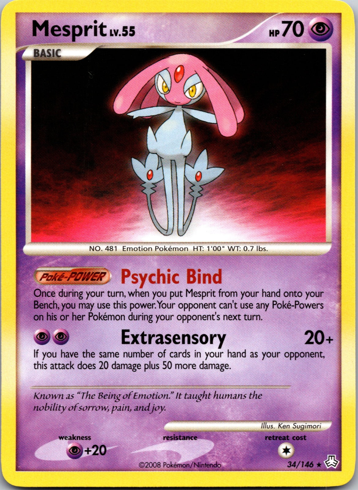 2008 Legends Awakened 34/146 Mesprit LP