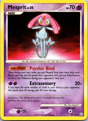 2008 Legends Awakened 34/146 Mesprit LP