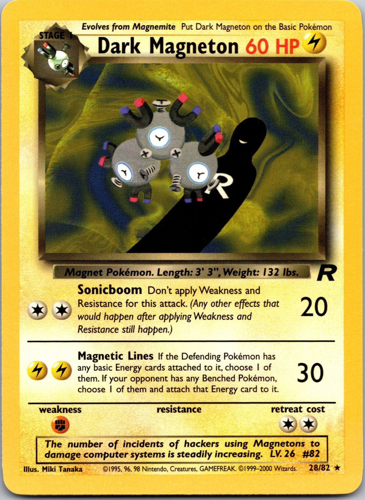 2000 Team Rocket 28/82 Dark Magneton (28) LP  P51