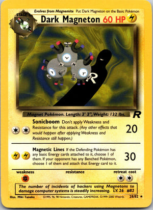 2000 Team Rocket 28/82 Dark Magneton (28) LP