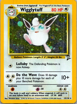 2000 Base Set 2 019/130 Wigglytuff Holo Rare F46