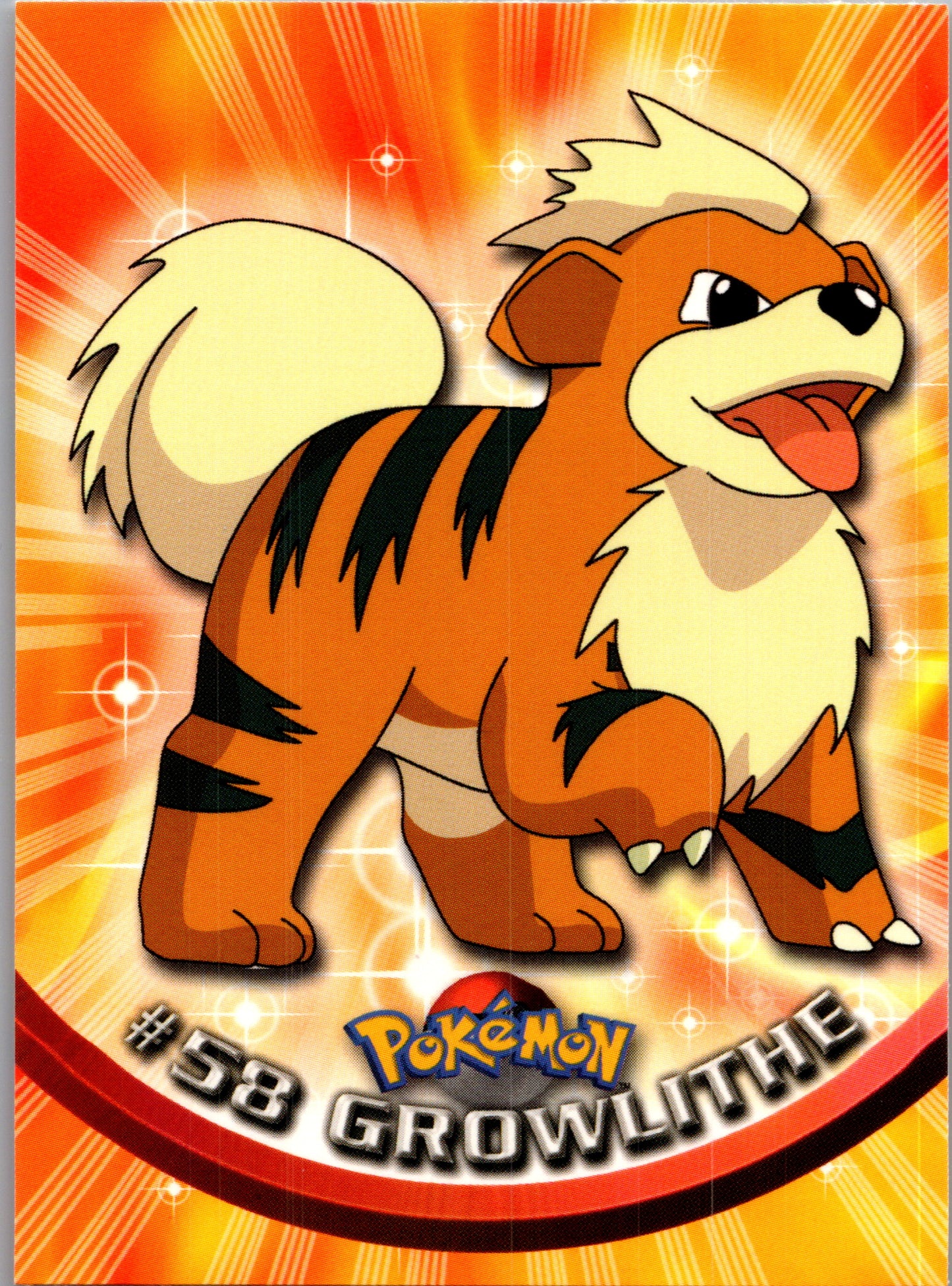 1999 Topps 58 Growlithe D58