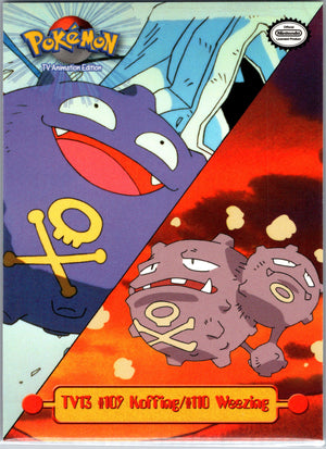1999 Topps TV13 #109 Koffing/#110 Weezing D89