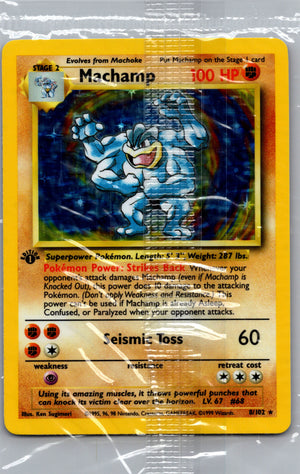 1999 Machamp Base Set 1st Edition [Sealed]