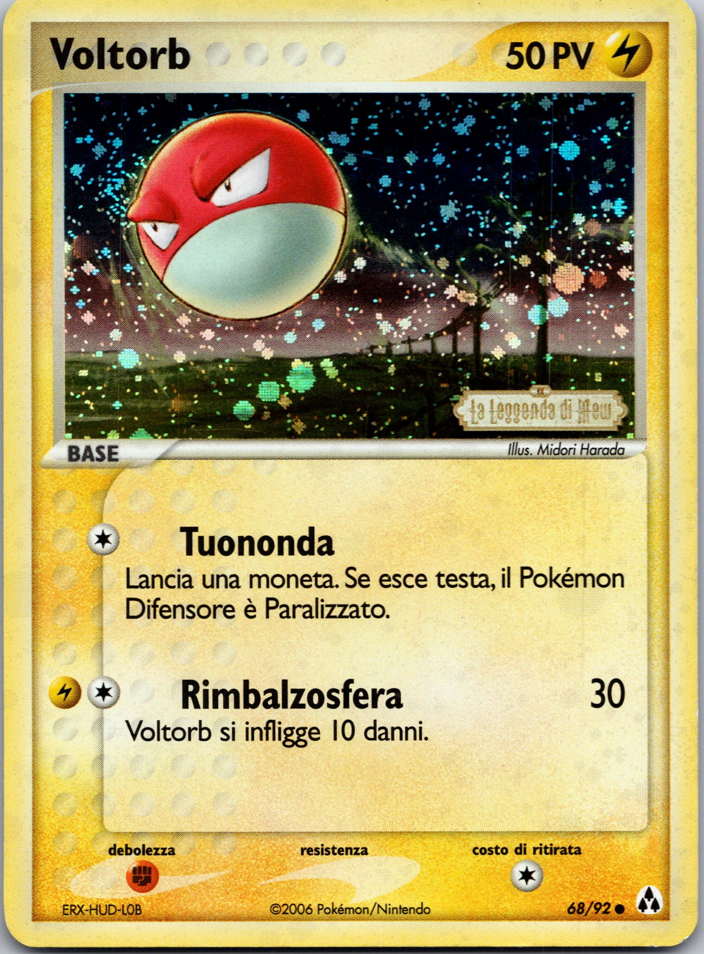 2006 Voltorb Legend Maker 68/92 [Reverse] (Italian) MP