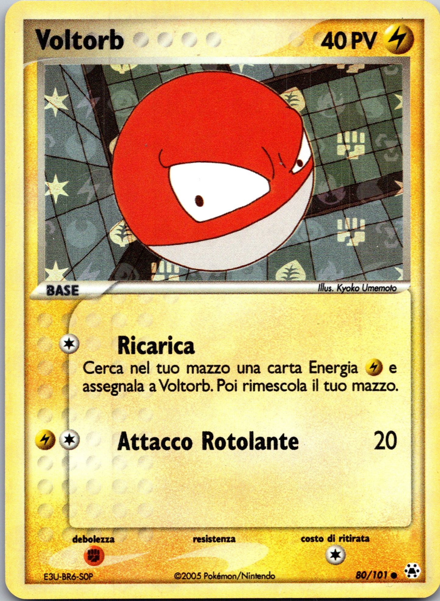 2004 Voltorb 80/101 Hidden Legends [Reverse] (Italian) LP+